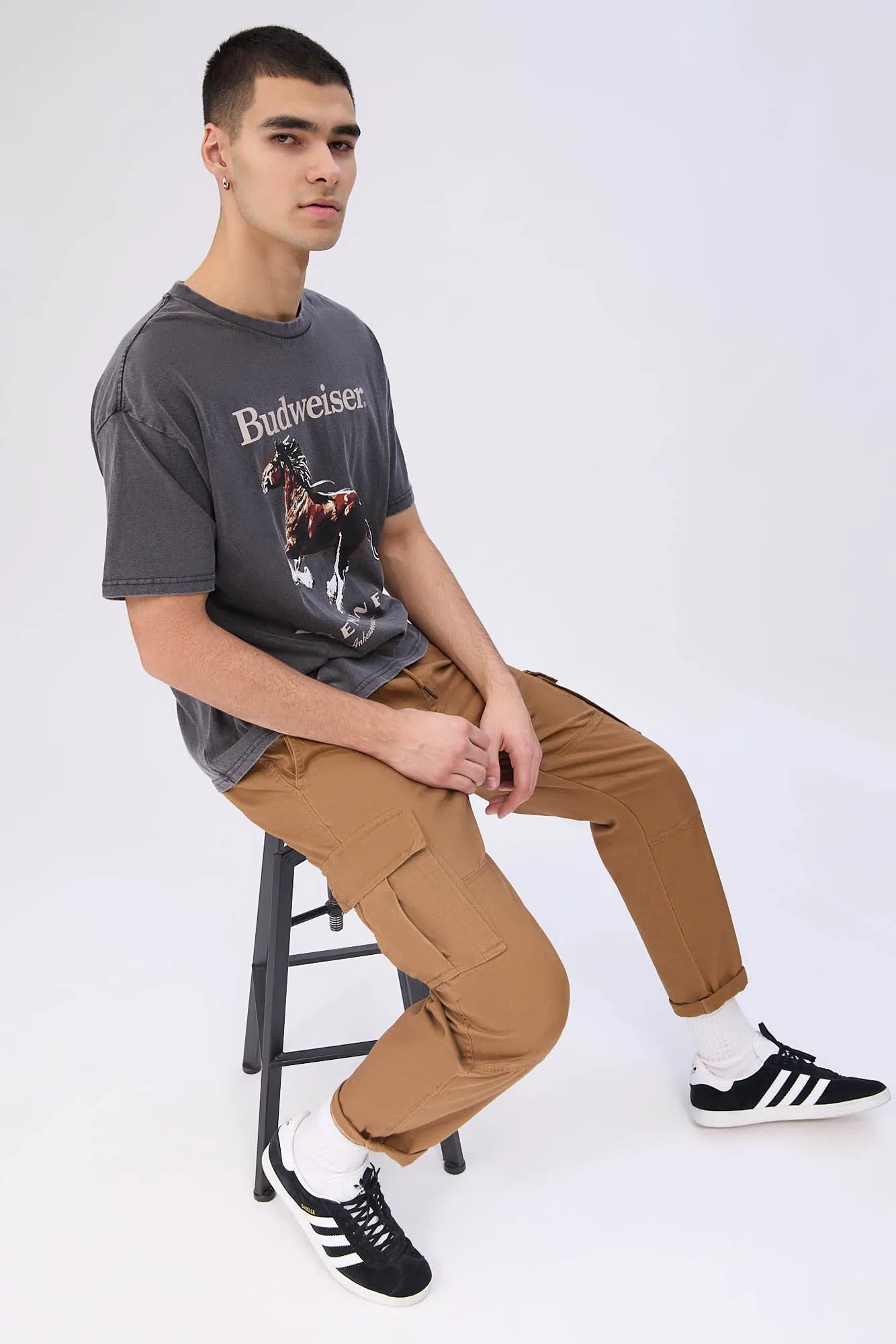 Arsenic Mens Relaxed Cargo Pant