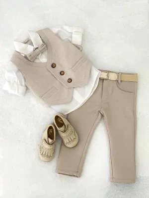 Dolce Bambini - 3 Piece Beige Suit