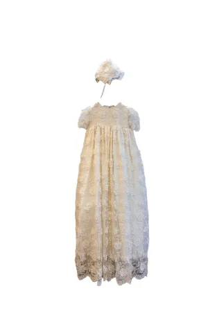 Due Firme - Baby Girl Lace Baptism Gown