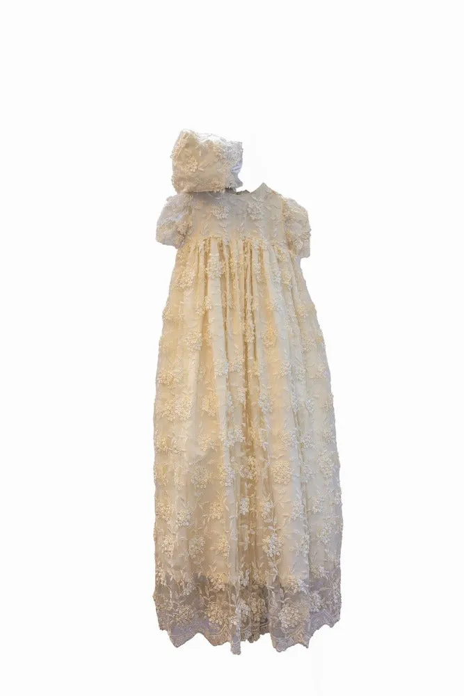Due Firme - Baby Girl Lace Baptism Gown