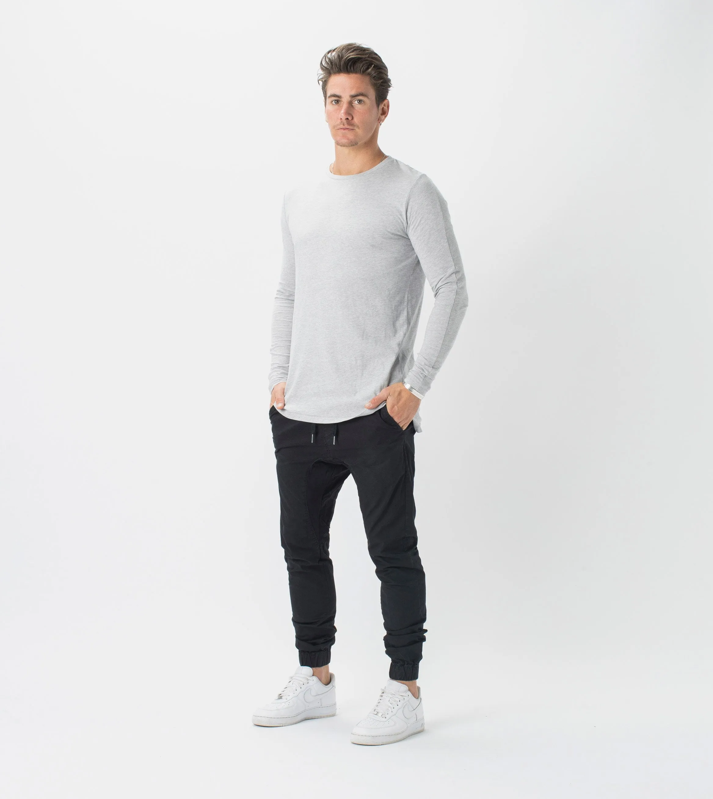 Flintlock LS Tee Silver Marle