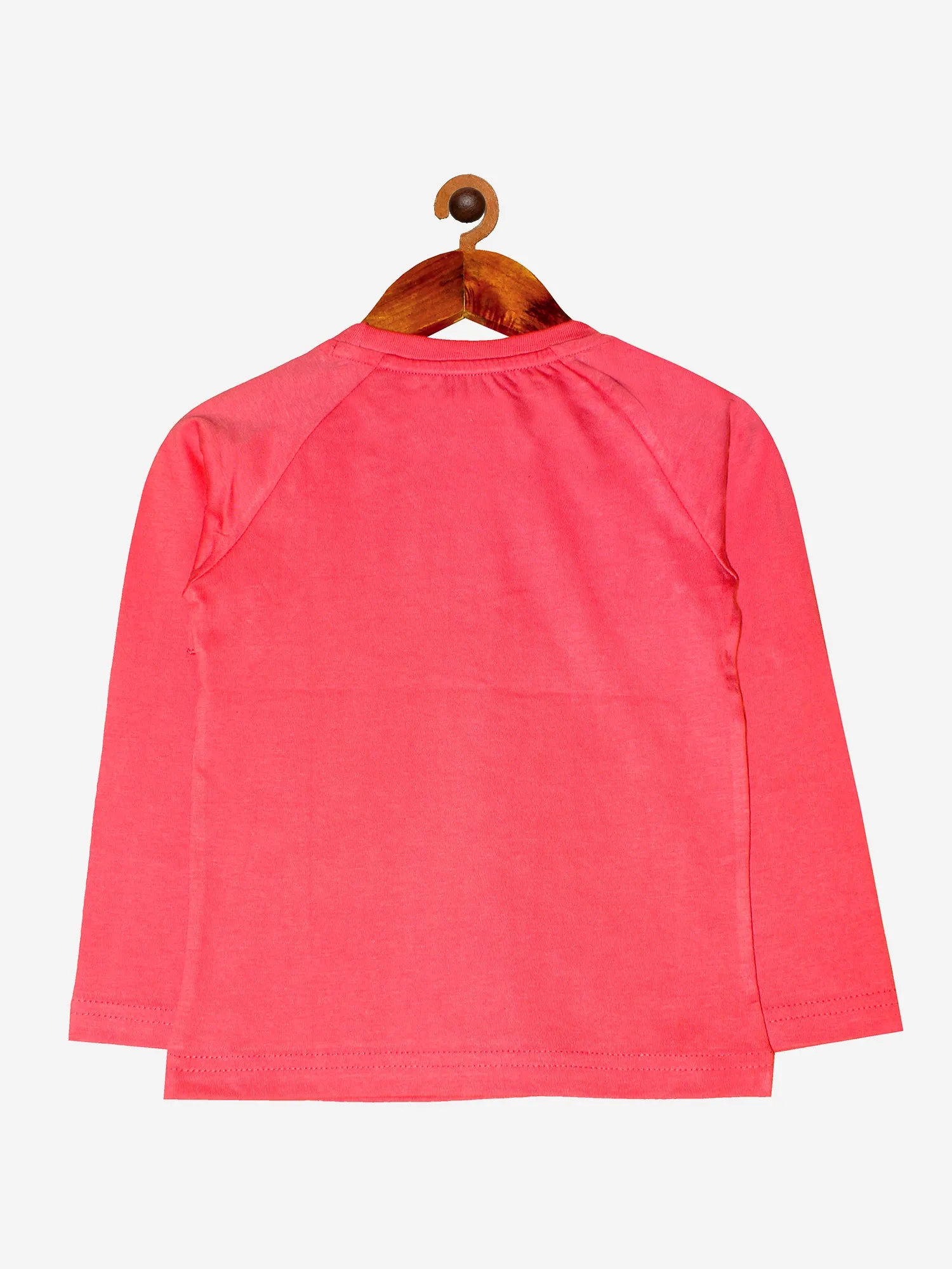 Girls Cotton Full Sleeves T-shirt with Printed Leggings Set