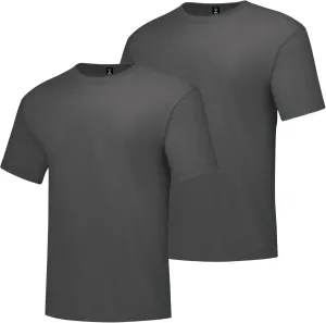 Hanes Men's Short Sleeve Beefy-t (Pack of 2), Charcoal Heather, 3XL