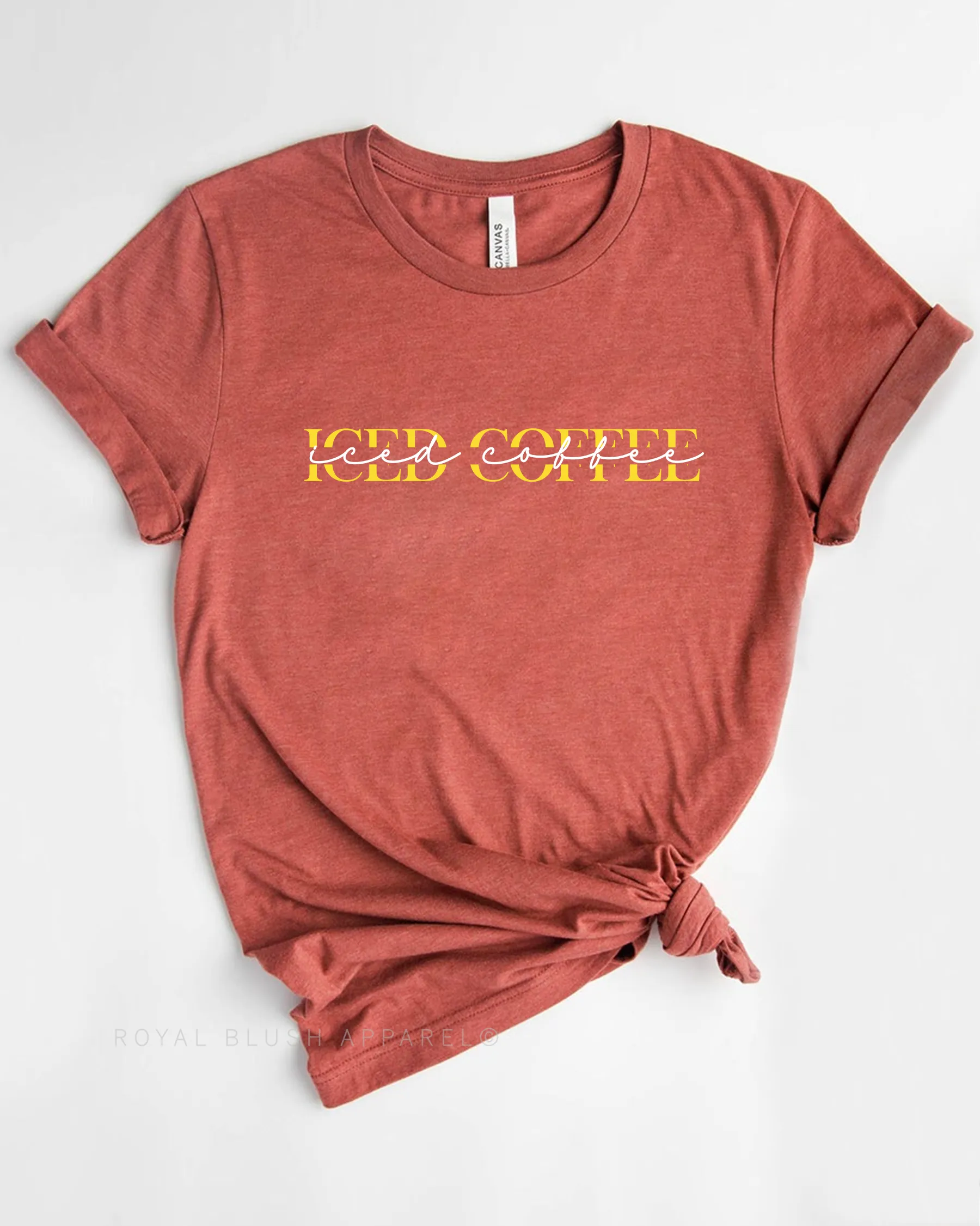 Iced Coffee Yellow Relaxed Unisex T-shirt