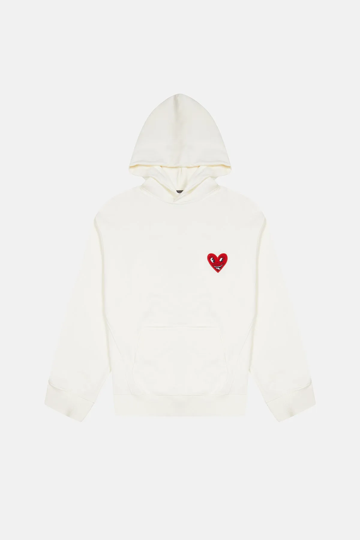 Keith Haring Heart People Hoodie - Ekru