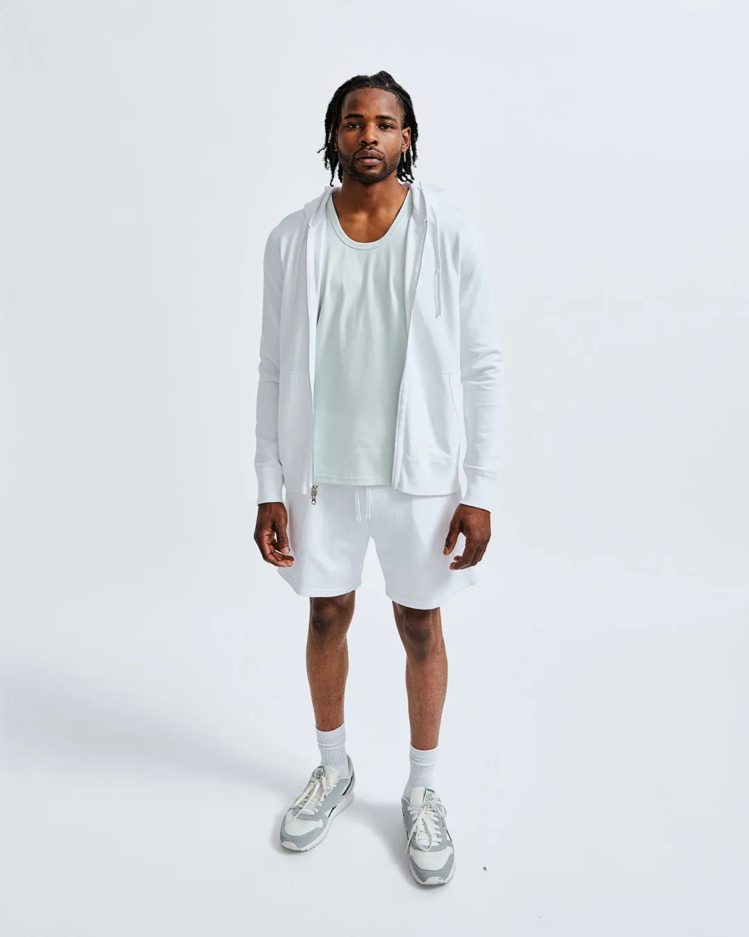 Lightweight Terry Slim Zip Hoodie