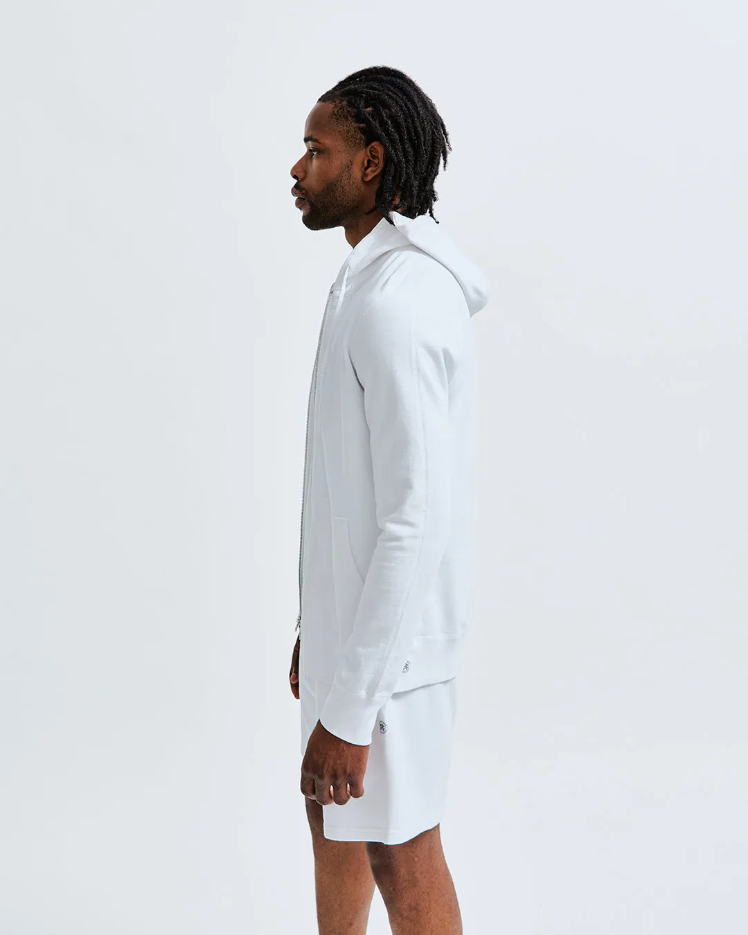 Lightweight Terry Slim Zip Hoodie