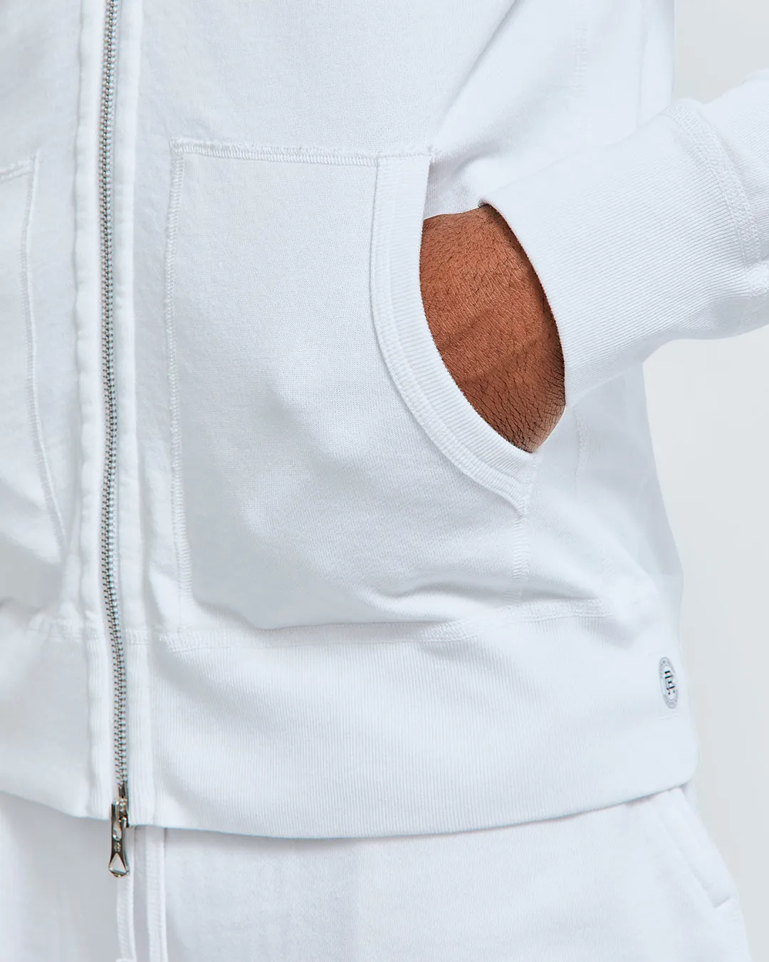 Lightweight Terry Slim Zip Hoodie