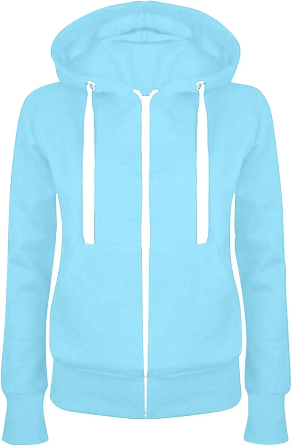 LRMQS Hoodies for Women Zip up Drawstring Long Sleeve Jackets Sweatshirts with Pocket Fall Fashion 2024 Soft Casual Clothes