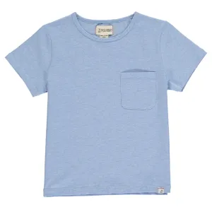 Me & Henry - Marbled Pocket Tee in Sky