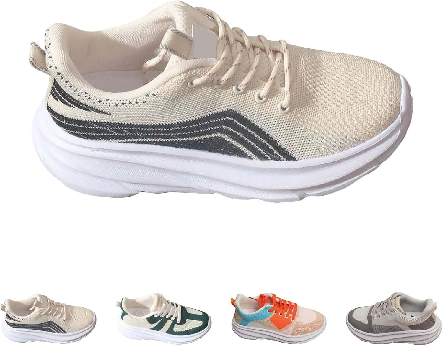 Men Women Non Slip Running Sneakers Ultra Light Breathable Walking Fashion Sneakers Mesh Workout Sports Shoes