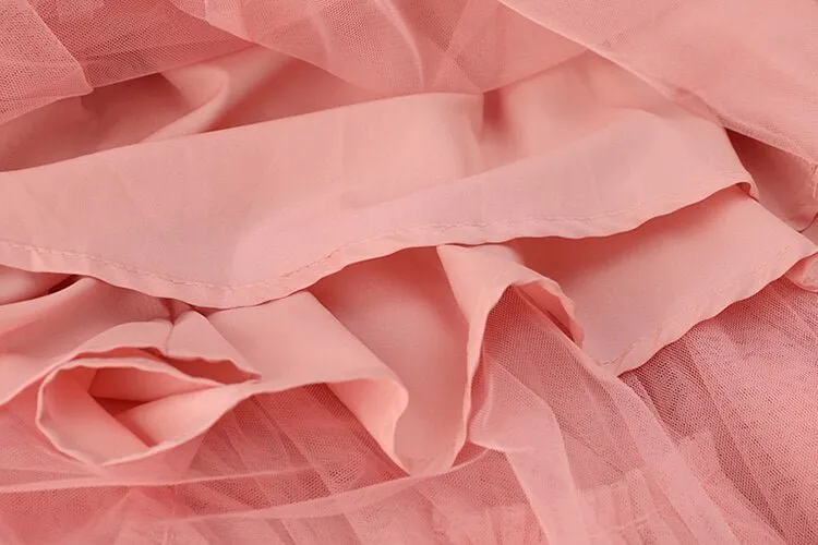Mesh Ruffle Skirt -Final Sale