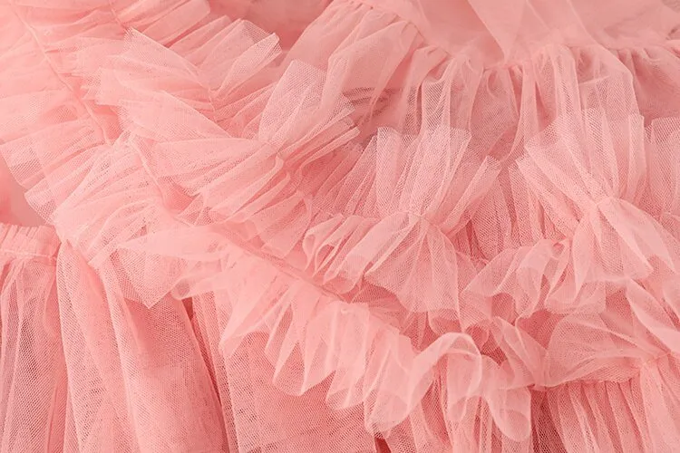 Mesh Ruffle Skirt -Final Sale