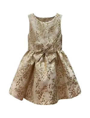 Mimi Miya Milana Gold Brocade Dress