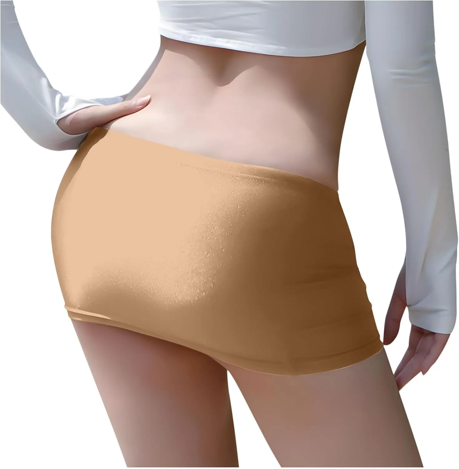 Mini Skirts for Women Sexy Low Waisted Wrap Bodycon Skirt Lingerie Solid Color Comfort Summer Skirts 2025 Outfits