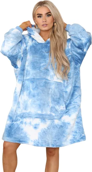 MS9 Women's Oversized Wearable Blanket Fleece Hoodie Sherpa Soft and Warm Lining