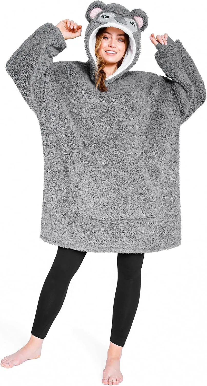 Oversized Hoodie for Women Men and Teenagers Fleece Hoodie with Sleeves Soft Warm Hoodie Women and Mens Gifts