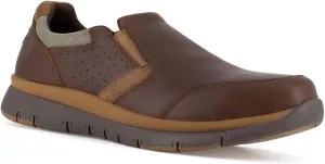 Rockport Work Men's Primetime Work Safety Toe Casual Slip-On, Brown, 11 Wide