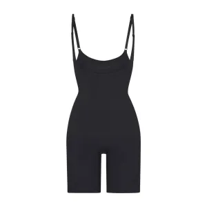 Skims Seamless Sculpt Open Bust Bodysuit Onyx