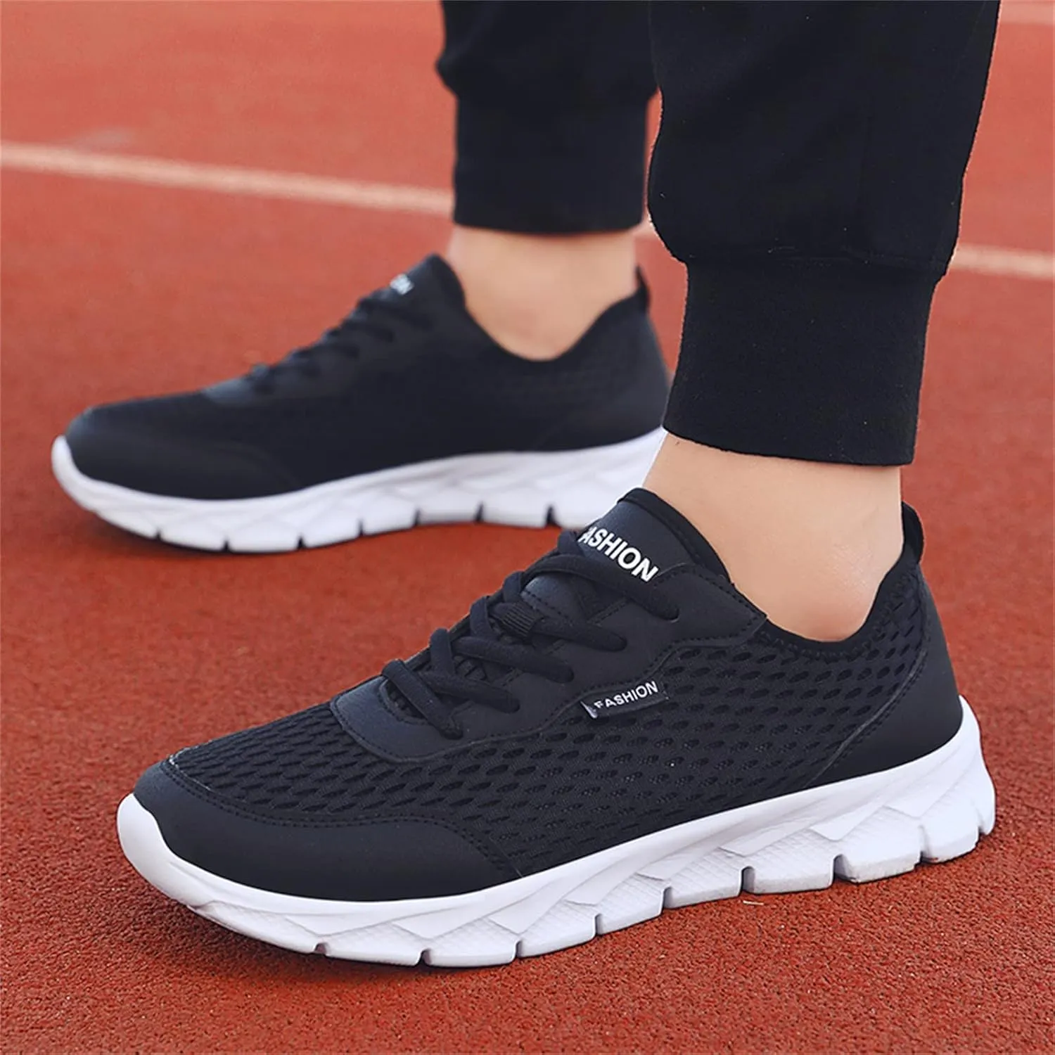 Sneakers for Women Casual Mesh Breathable Lace Up Walking Non Slip Work Shoes Women Athletic Women's Casual Shoes Casual Sneakers Black Tennis Shoe Trainers Shoe