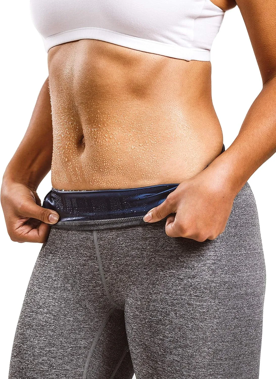 Sweat Shaper Women's Sauna Leggings Compression High Waist Yoga Pants Thermo Sweat Capris