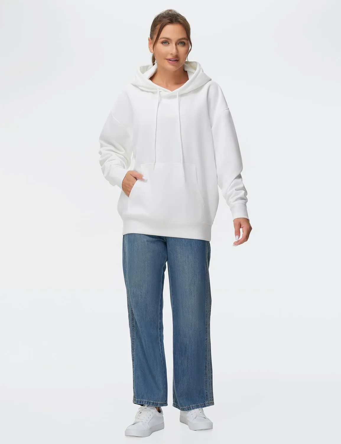THE GYM PEOPLE Women's Oversized Hoodie Lightweight Soft Drawstring Pullover Sweatshirt with Pockets