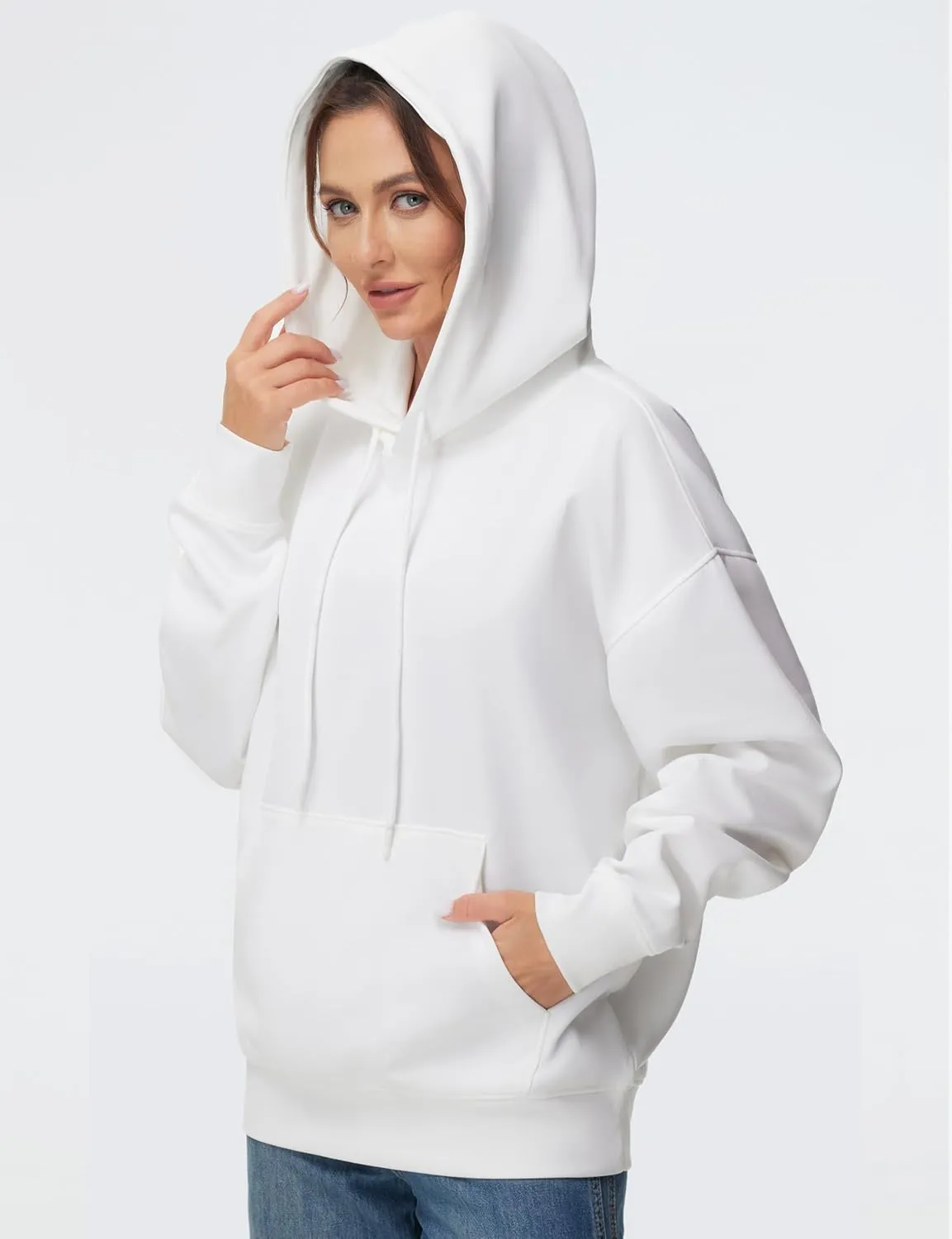 THE GYM PEOPLE Women's Oversized Hoodie Lightweight Soft Drawstring Pullover Sweatshirt with Pockets
