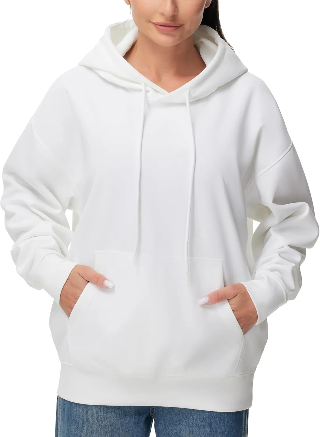 THE GYM PEOPLE Women's Oversized Hoodie Lightweight Soft Drawstring Pullover Sweatshirt with Pockets