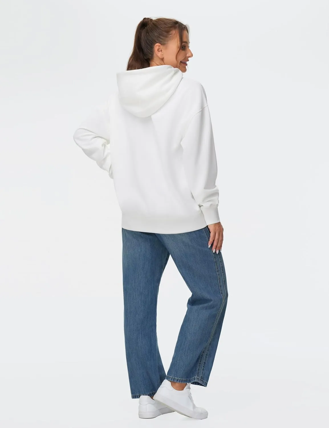 THE GYM PEOPLE Women's Oversized Hoodie Lightweight Soft Drawstring Pullover Sweatshirt with Pockets