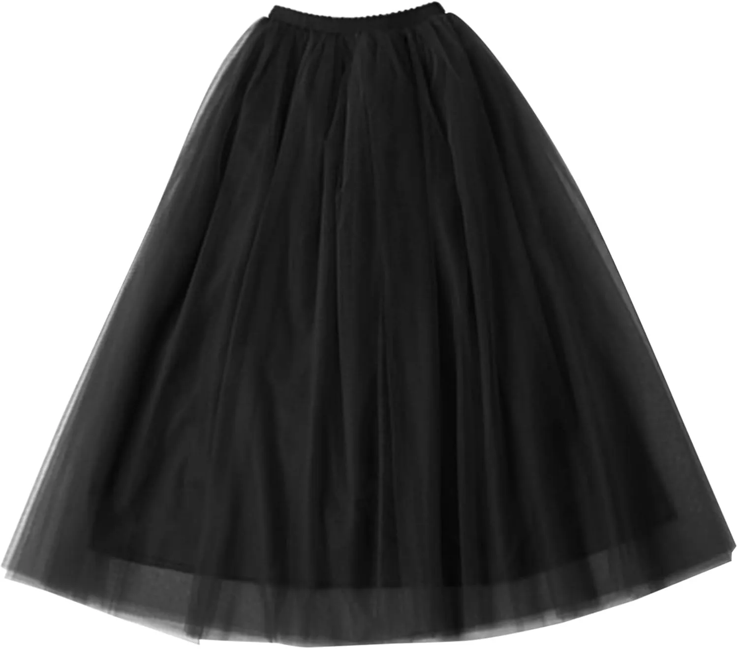 Tulle Tutu Skirt for Women Womens Long Tutu Skirts Pleated Princess Midi Skirts Adult Tutu Dancing Party Evening