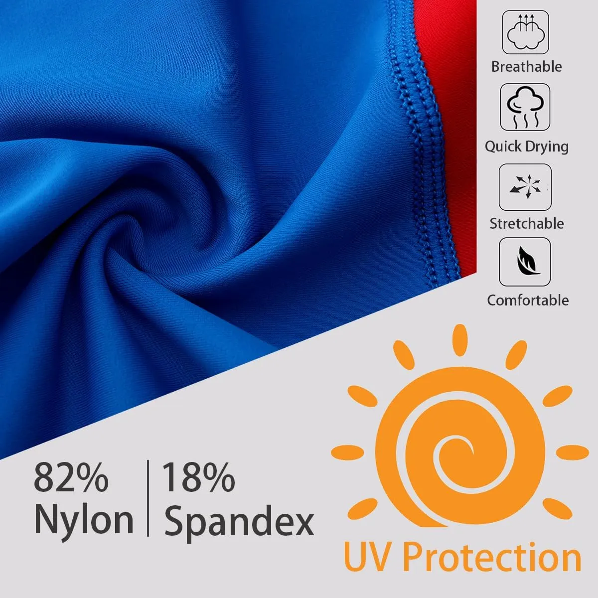 Ubestyle UPF 50  Men's Active Surfing Water Leggings Swim Pants Swim Tights Beach Pants Sun Protective