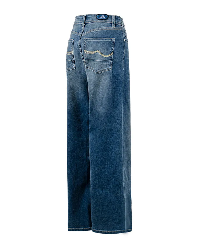 Women's Curvy High Rise Relaxed Jeans