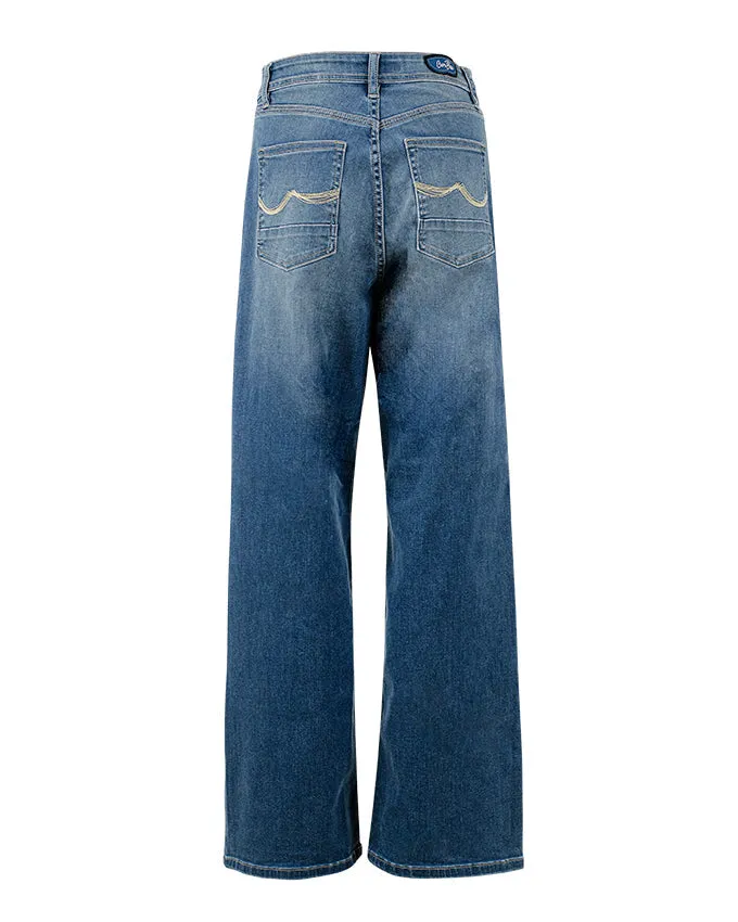 Women's Curvy High Rise Relaxed Jeans
