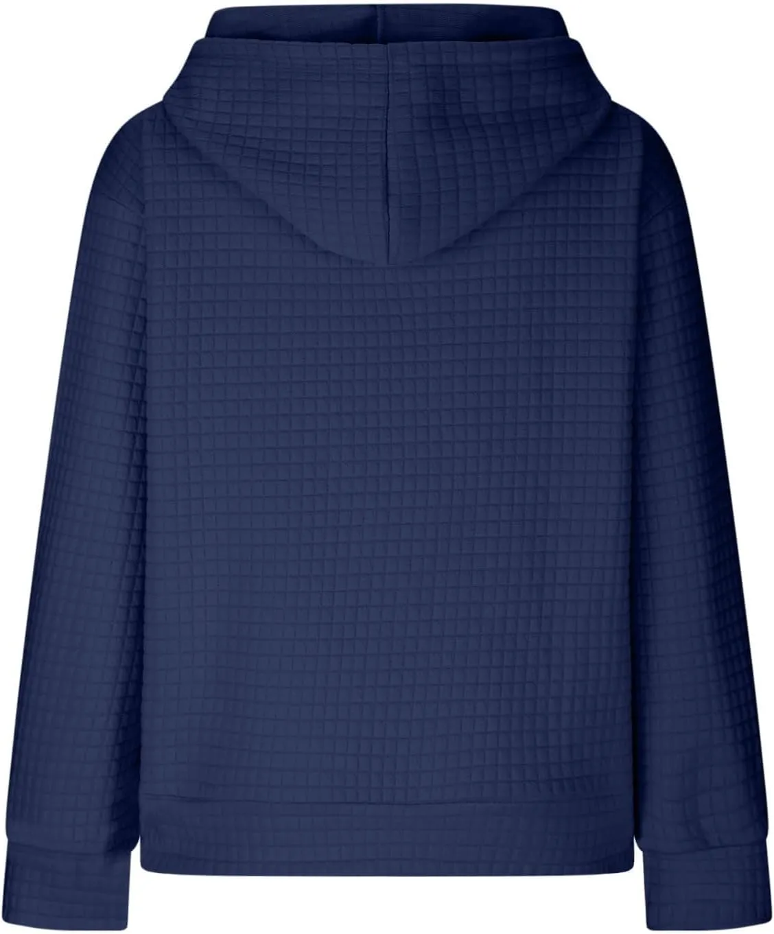Womens Hoodies Oversized Waffle Drawstring Thick Pullover Sweatshirt Fall Fashion 2024 Soft Baggy Tunic Hoodies